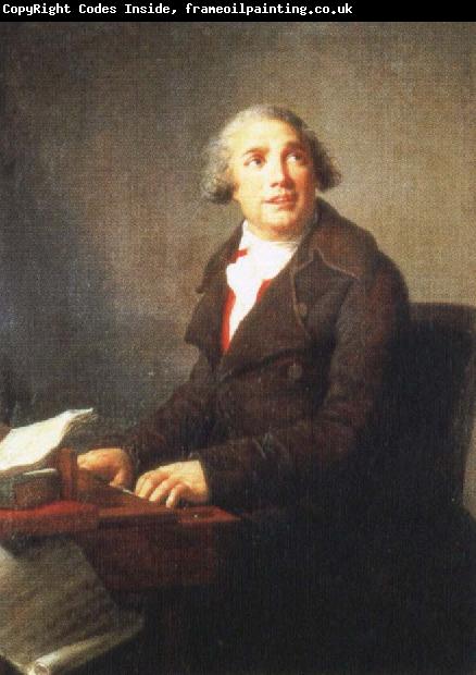 Johann Wolfgang von Goethe one of the most successful opera composers of his time,painted by elisadeth vigee lebrun